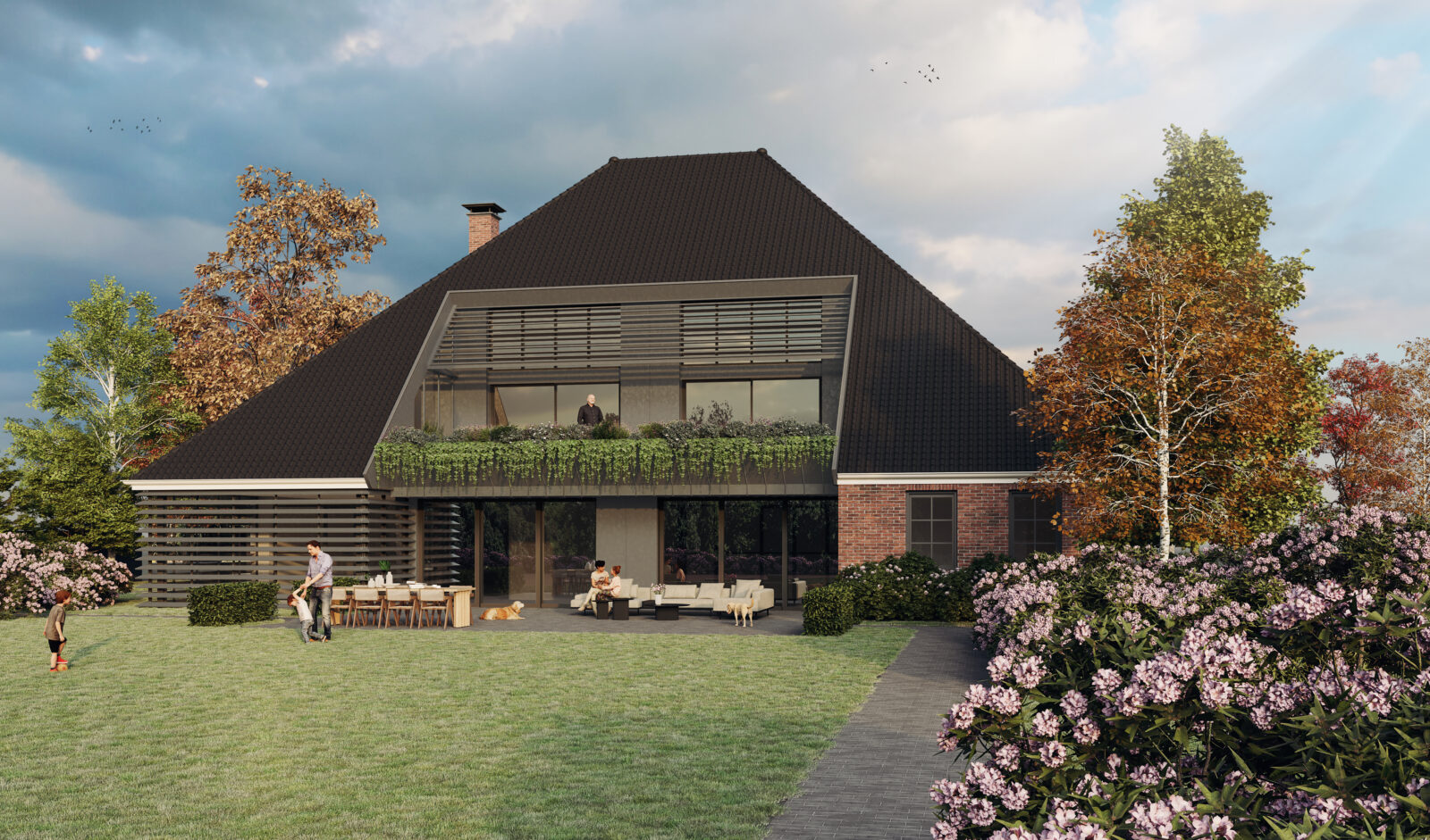 Monumentale stolpboerderij in Zwaag, herbouwd na stormschade